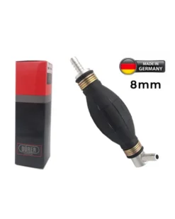 Pompette sortie coudée Poire d'amorcage Carburant 8mm à clapet Durer