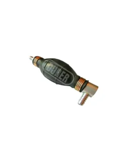 Pompette sortie coudée Poire d'amorcage Carburant 8mm à clapet Durer