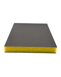 Éponge abrasive, double face, jaune, x100 - Dialann