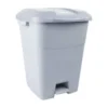 Poubelle à pédale​, 50L, gris​​​​​ – Sodise