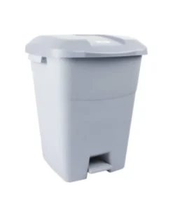 Poubelle à pédale​, 50L, gris​​​​​ – Sodise