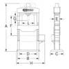 Presse hydraulique 50 tonnes (160.0115) - KS TOOLS