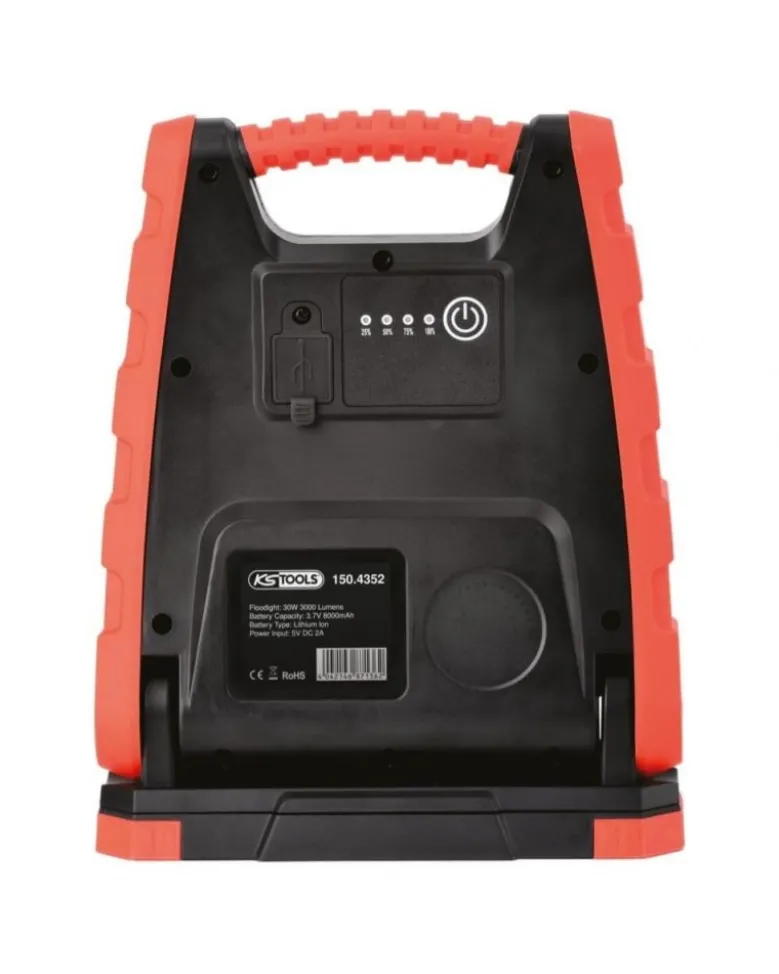 Projecteur à led rechargeable, 30W, 3000 lm - Kstools