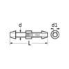 Raccord tuyau lave glace, 2 voies, anti-retour, ø5mm - Restagraf