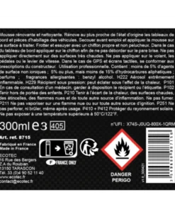 Renovateur plastique, voiture, 300ml - ECOTEC