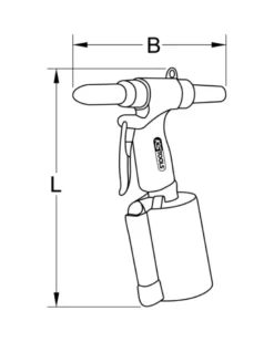 Riveteuse pneumatique (2,4 à 4,8 mm) - KS TOOLS