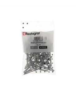 Rivet épanoui, alu, ø4 mm x 16 mm, x58 - Restagraf