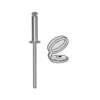 Rivet épanoui, cache rivet blanc, 4x16mm, 34pcs - Restagraf