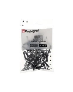 Rivet épanoui, noir, ø4 mm x 16 mm, x45 - Restagraf