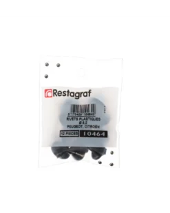 Rivet plastique, pare boue et carter d’aile, ø8.2 mm, x12 - Restagraf