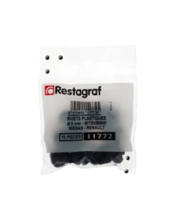 Rivet plastique, pare boue et carter d’aile, ø8 mm, x10 - Restagraf
