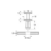 Rivets plastiques, bouclier et grille de baie d'auvent, ø 8,2 mm, 8 pcs - Restagraf