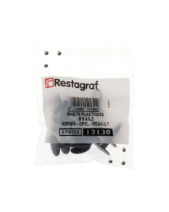 Rivets plastiques, bouclier et grille de baie d'auvent, ø 8,2 mm, 8 pcs - Restagraf