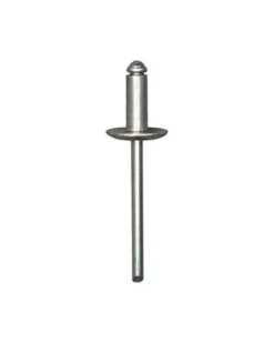 Rivet, tête large, aluminium 4,8 x 12 mm, 55 pcs - Restagraf