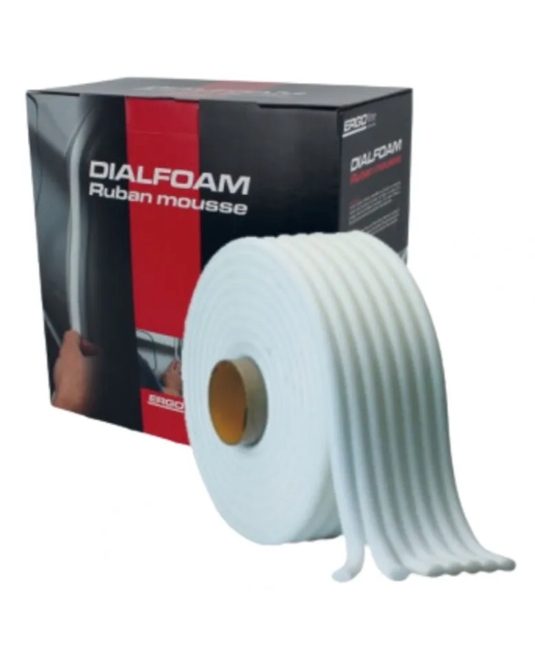 Ruban de masquage carrosserie, mousse, DIAL FOAM, 50m - DIALANN