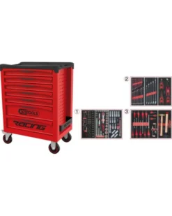 Servante atelier, Racing, 7 tiroirs + 158 outils inclus - KSTOOLS