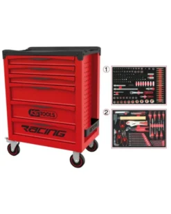 Servante atelier, Racing, 6 tiroirs + 184 outils inclus - KSTOOLS