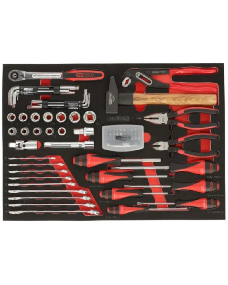 Servante atelier, Racing, 5 tiroirs + 84 outils inclus - KSTOOLS