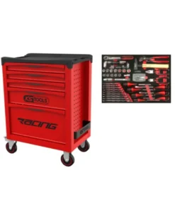 Servante atelier, Racing, 5 tiroirs + 84 outils inclus - KSTOOLS