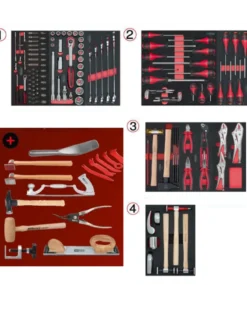 Servante d'atelier complete avec outils carrosserie 