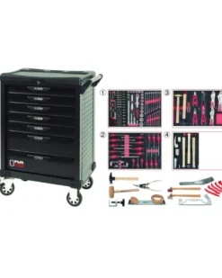 Servante d’atelier, complète, One by One, 166 pcs - Kstools