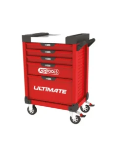 Servante d’atelier, vide, rouge, 5 tiroirs - KS TOOLS