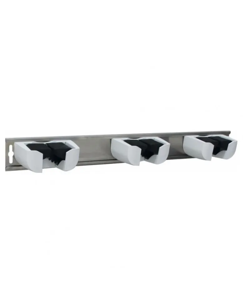 Support manche balai, 3 attaches - SODISE