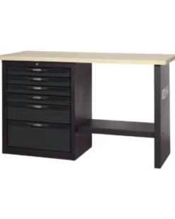 établi avec tiroir, 6, casiers, H855xL1500xP655MM - KS TOOLS
