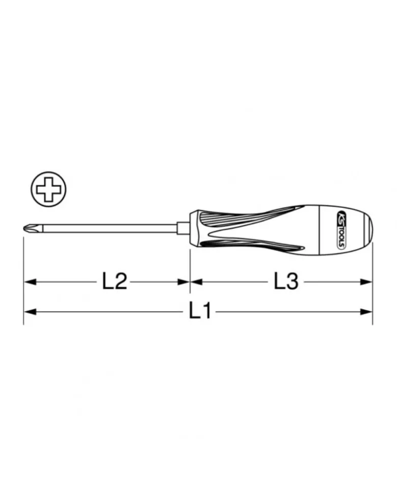 Tournevis ULTIMATE PHILLIPS®, PH2, L.100 mm - KSTOOLS