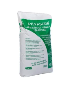 Absorbant végétal, ignifugé, 45 L - Cobic