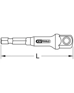 Adaptateur porte douille, ¼” (514.1106) - Kstools