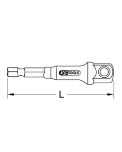 Adaptateur porte-douilles ¼”, ½” - Kstools