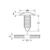 Agrafe de garnissage, ø10.2 mm, 15pcs - Restagraf