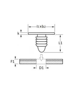 Agrafe de joint, ø5.1 mm, 30pcs - Restagraf