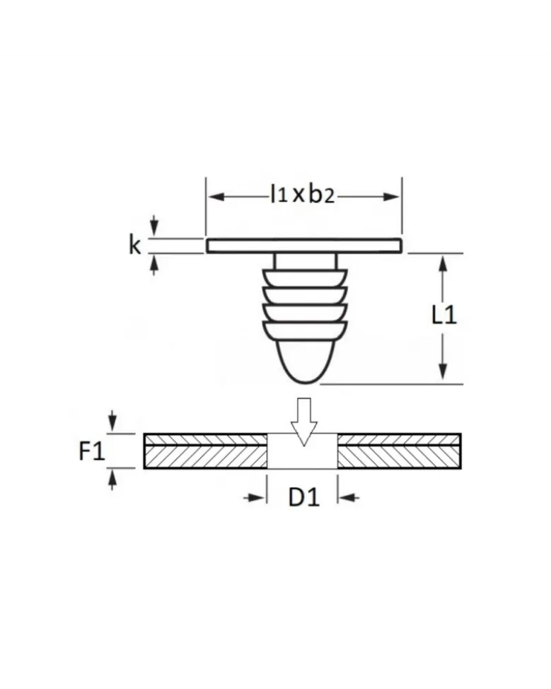 Agrafe de joint, ø5.1 mm, 30pcs - Restagraf