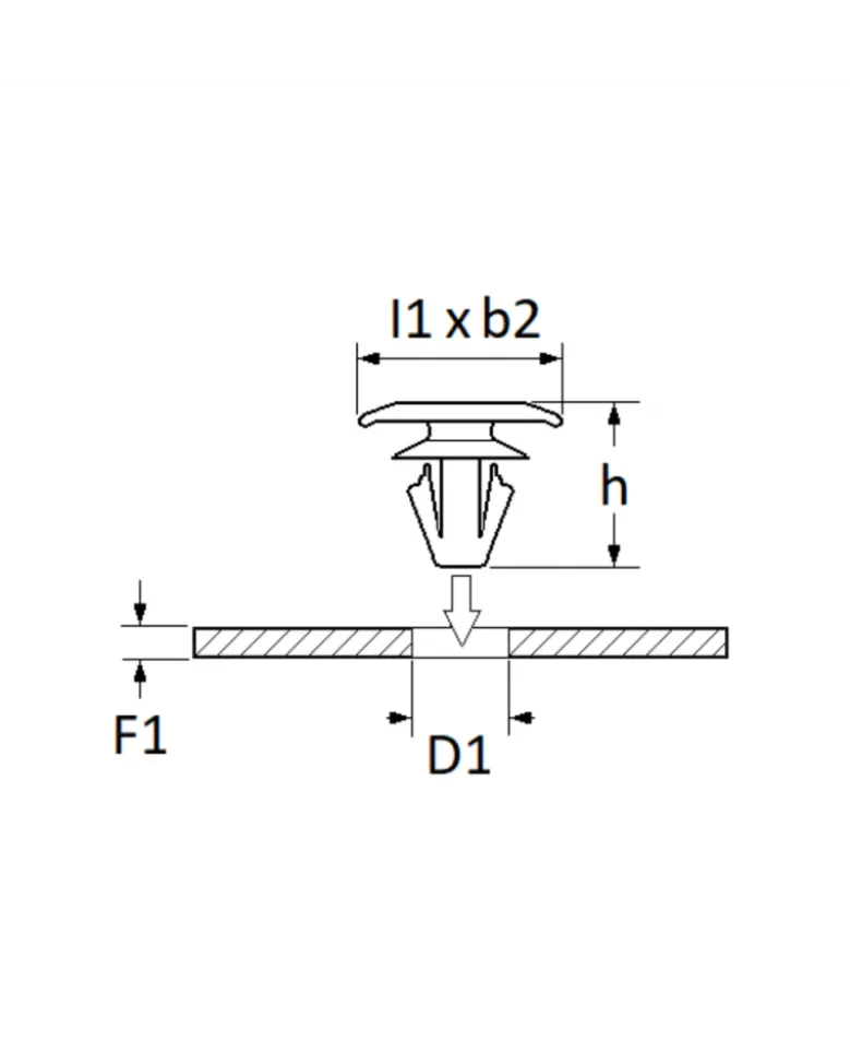Agrafe de joint, ø5.2 mm, 30pcs - Restagraf