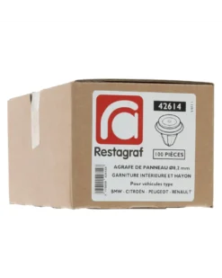 Agrafe panneau de porte, hayon, ø8.2 mm, 100pcs - Restagraf