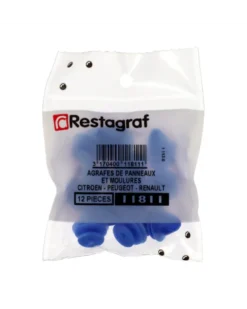 Agrafe panneau de porte, ø8.2 mm, 12pcs - Restagraf