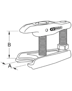 Arrache rotule, clé 30mm, envergure 45mm - KS TOOLS (450.0071)