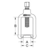 Arrache rotule, sur pivot, clé 24mm (450.0075) - KS Tools