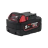 Batterie milwaukee m18 5ah, red lithium, 18v
