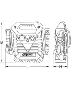 Booster batterie voiture, 12V, 2500A - KSTOOLS