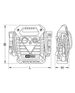 Booster à condensateur, 12V/24V - 4700A/3700A - KSTOOLS