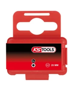 Boîte de 5 embouts de vissage TORX®, L.25 mm, 1/4'', T30 - KS TOOLS