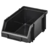 Boîte de rangement, bec noir, polypropylène, 165x110x75mm – Sodise
