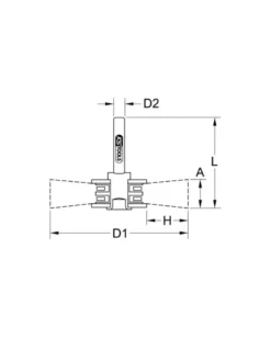 Brosse circulaire, acier, 0.3 mm, Ø60 mm - KSTOOLS