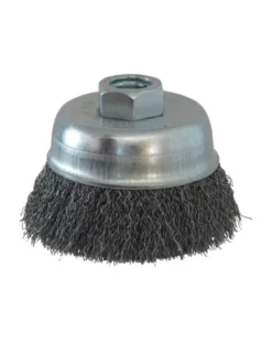Brosse métallique, acier ondulé, d.75mm - SODISE