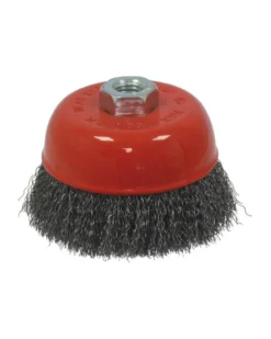 Brosse métallique, conique, M14, d.100mm ​- Sodise