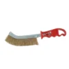 Brosse métallique, convexe fil acier, laitonné, 250mm – Sodise