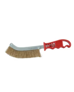 Brosse métallique, convexe fil acier, laitonné, 250mm – Sodise